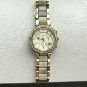 Michael Kors Parker Gold Tone Watch